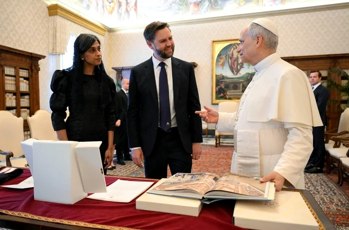 Pope Leon received US vice president JD Vance Photo: X