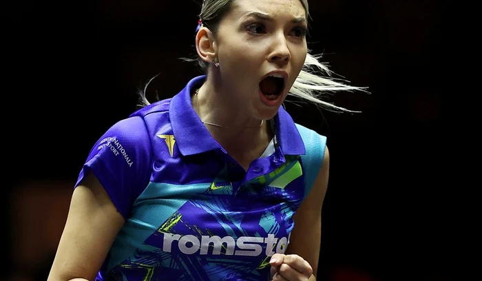 Bernadette Szocs finished the match happy
