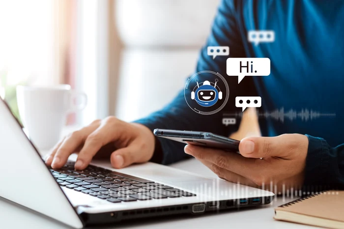 the person communicating with the chatbot
