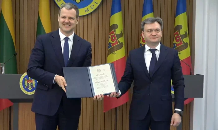 The Prime Minister of Lithuania had a meeting with his Moldovan counterpart. Photo: Open.md