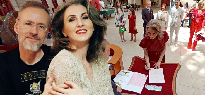 Mihai Albu and Elena Nechifor arrived in front of the civil status officer