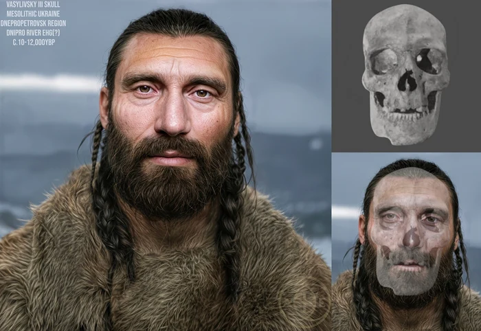 Mesolithic hunting from Vasilyvka-Ukraine photo ancient log/facebook