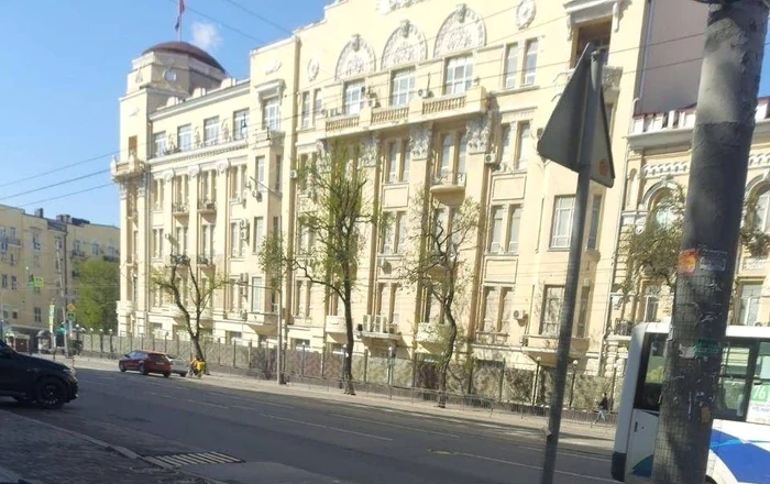 The headquarters of the Southern Military District of the Russian Army of Rostov Photo: X