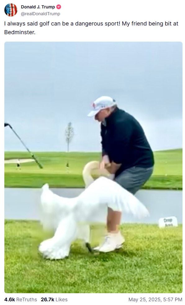 Trump on the day of a large -scale attack on Ukraine wrote a post about how Witkoff bite the swan of photo 1