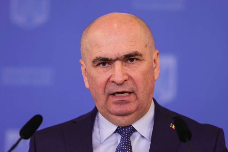 The press conference organized by the interim president Ilie Bolojan at the Cotroceni Palace, in Bucharest, February 28, 2025. Photo source: Inquam Photos / Octav Ganea.