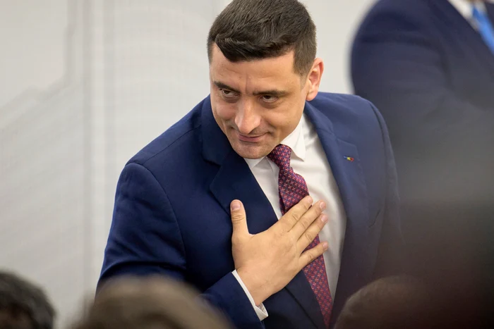 George Simion responds to Olguța Vasilescu's ironies. PHOTO: Profimedia