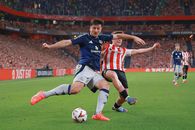 The English, shocked on the stadium at Bilbao: 