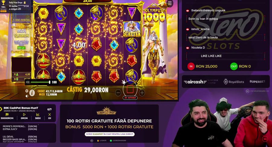 Andrei Ivan next to his hosts, in a small window next to the online casino screen Amazing images: Andrei Ivan appeared masked with wig, glasses and cap on a casino rival site, while Craiova had a match in the play-off!