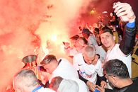 Red-blue Bucharest! Unseen images last night with FCSB players in the convertible bus: