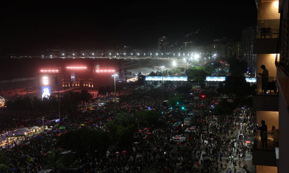 Lady Gagi's concert on Copacabana. The police thwarted the attempt at the assassination