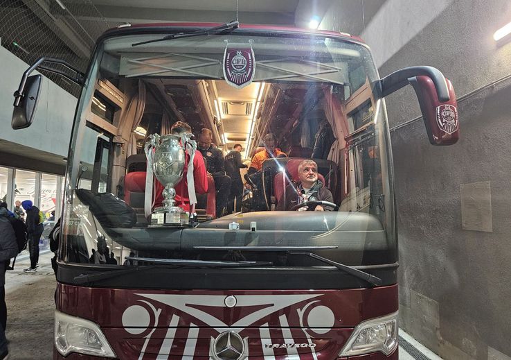 CFR Cluj, party with Bașii you give hard in the bus, after winning the Romanian Cup / Photo: Cristi Preda (GSP)