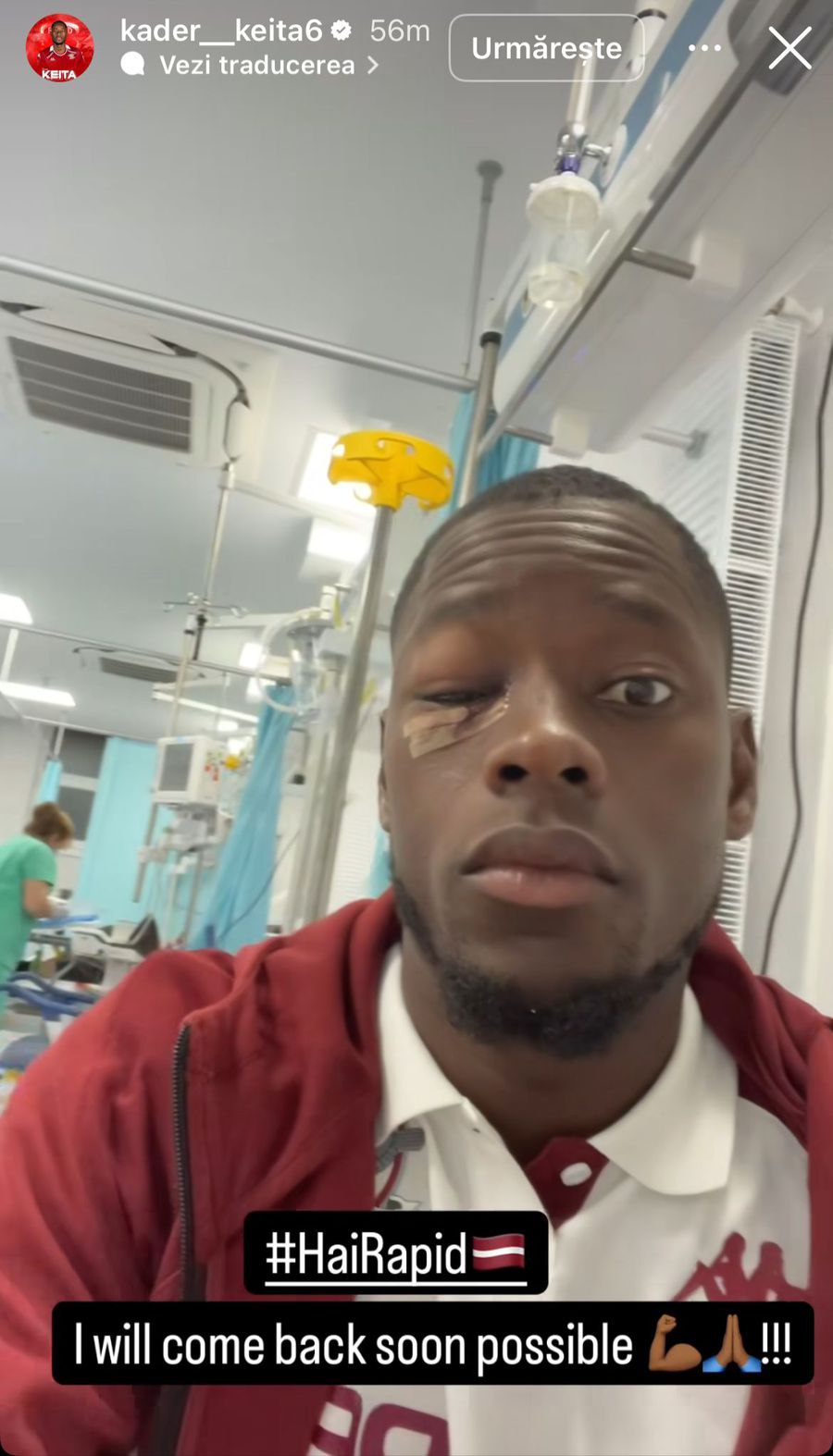 Rapid player arrived at the hospital before the match with Dinamo
