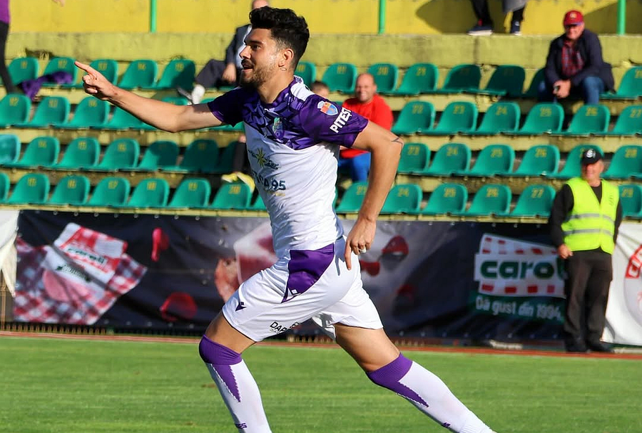 Mihai Roman, the attacker of the newly promoted FC Argeș. Photo: Instagram The wife gave her empty on the new peak of the Superliga: