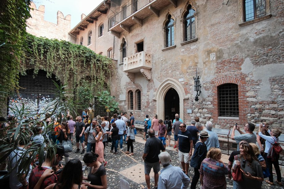 Julia's balcony in Verona