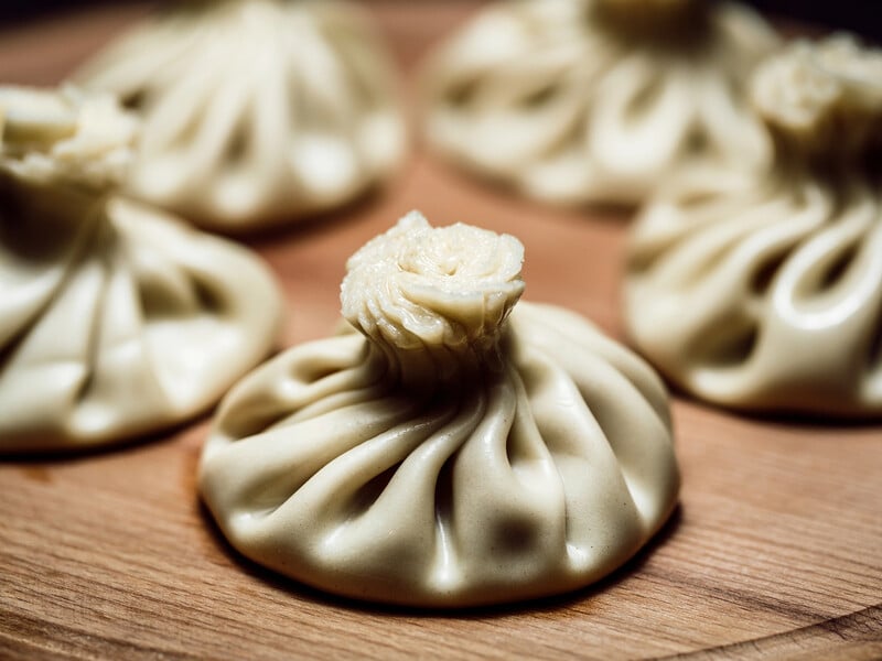 Add it to the filling. An unusual Khinkali recipe