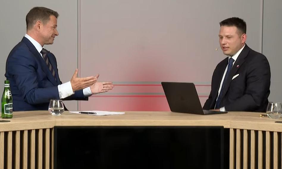 Mentzen grill Trzaskowski. Candidate against new taxes and for the liquidation of TVP Info