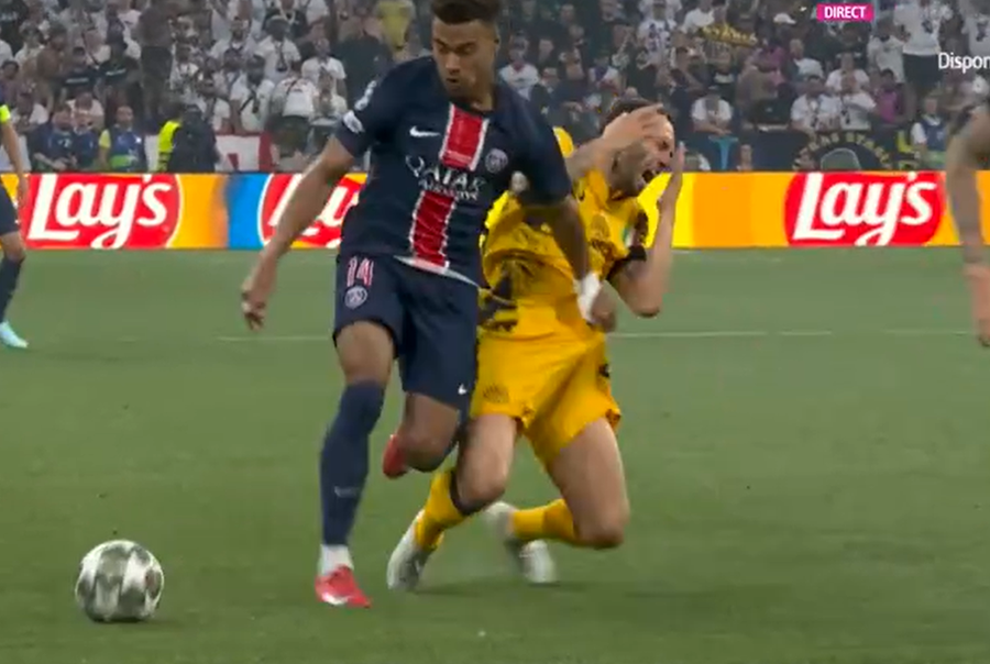 Photo: Tv @digi Sport Capture 1 All the decisions of Istvan Kovacs from Inter - PSG, in real time »Rusescu's remark at the break: