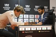 Finally! Legendary Magnus Carlsen was for the first time with Gukesh Dommaraju, the world champion. 