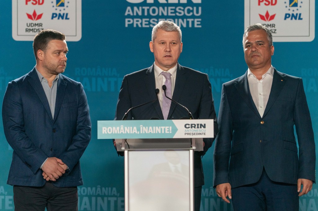 Ciprian Ciucu, Cătălin Predoiu and Adrian Veștea. Inquam Photos / Pill Tudor