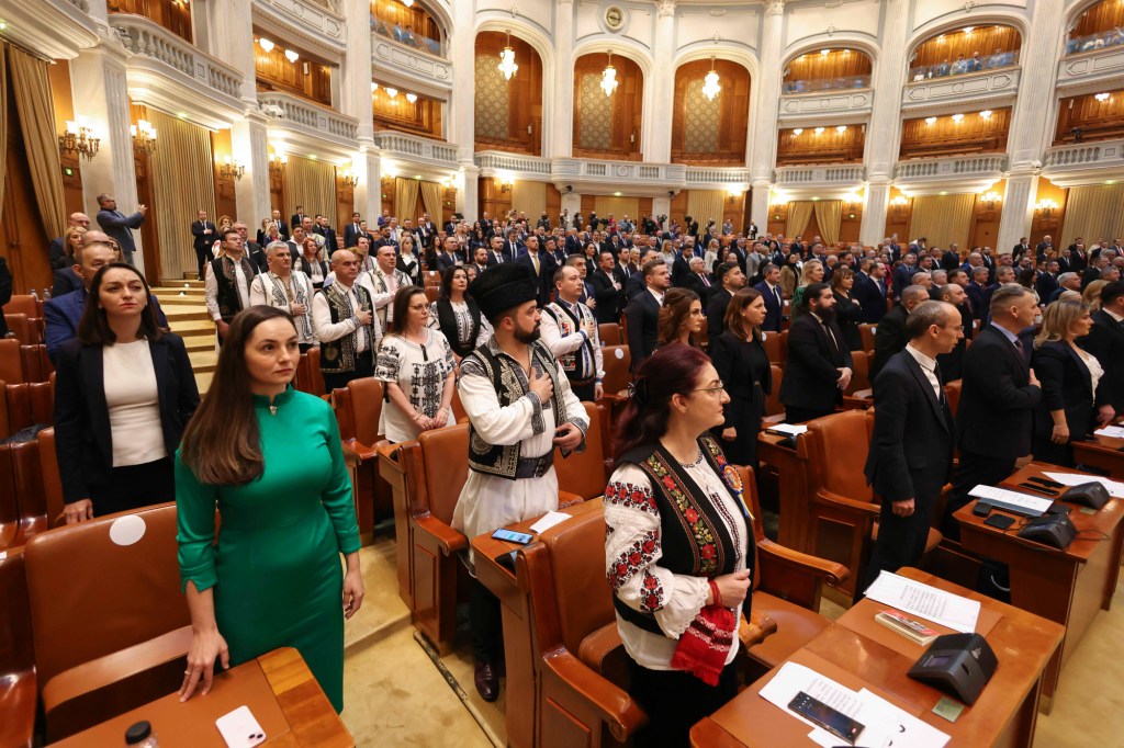 The meeting of the Chamber of Deputies in which the deputies took the oath, in Bucharest, December 21, 2024. Inquam Photos / George Călin.