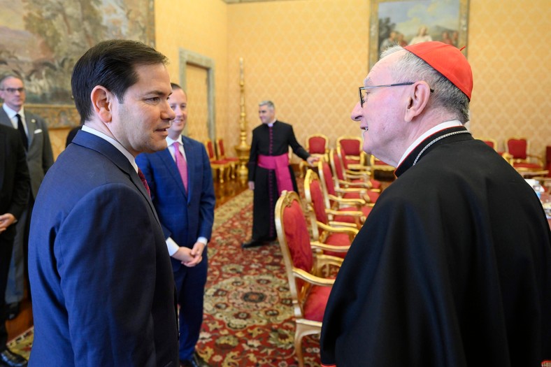 Marco Rubio and Cardinal Pietro Parolin. Vatican, May 17, 2025