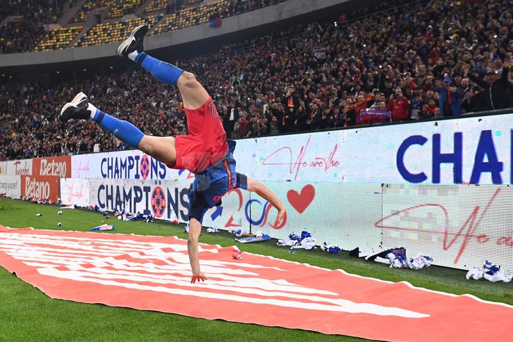 Valentin Crețu. FCSB, Superliga champion 2024-2025. Photo: Eduard Vînătoru / Ionuț Iordache (gsp.ro)