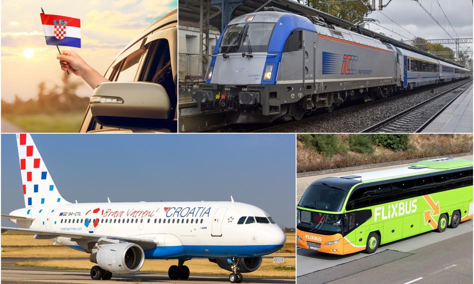 What to travel to Croatia? We x -ray trains, planes, coaches and cars