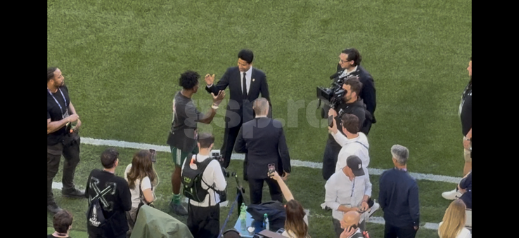Nasser Al-Khelaifi, unexpected presence on Allianz Arena, before the Champions League final. Photo: Andrei Crăițoiu