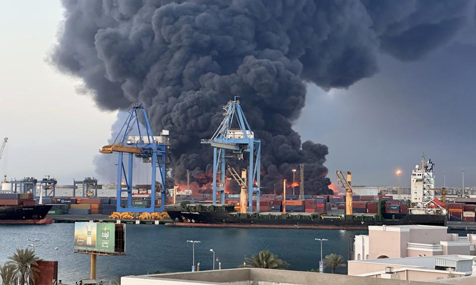 Drone attack on the Russian base in Sudan. They could have been equipped with Chinese bombs