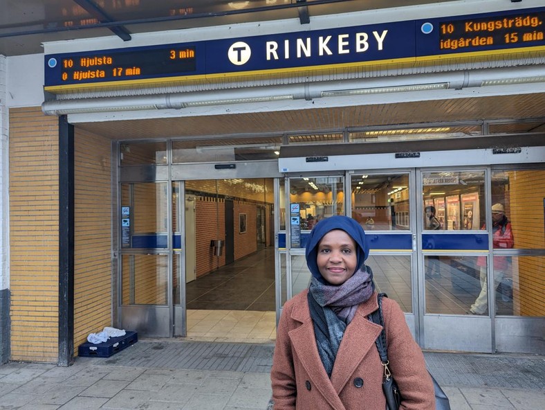 Iman Elmi, one of the women working to curl the activities of gangs in Rinkeby