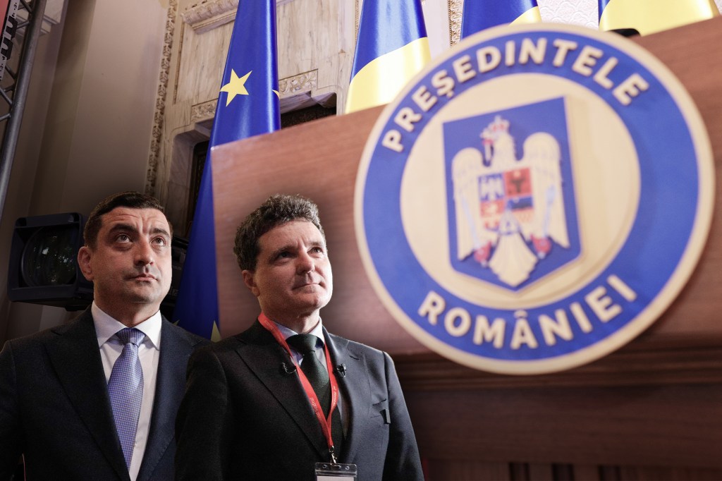 Nicușor Dan and George Simion. Collage: Ion Mateș / Hotnews. Photo: Inquam Photos, Profimedia