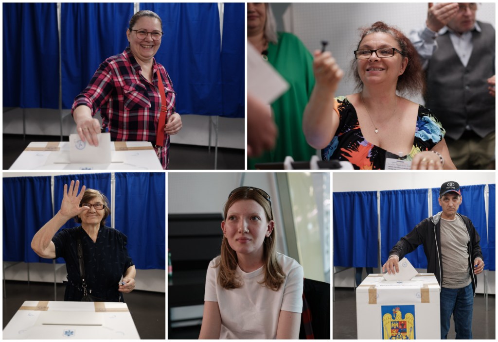 Romanians who vote or are part of the Voting Commission of Section no. 21 from Gasometer Spielraum, Vienna