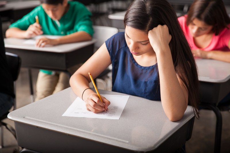 Students during an exam. Photo: Dreamstime