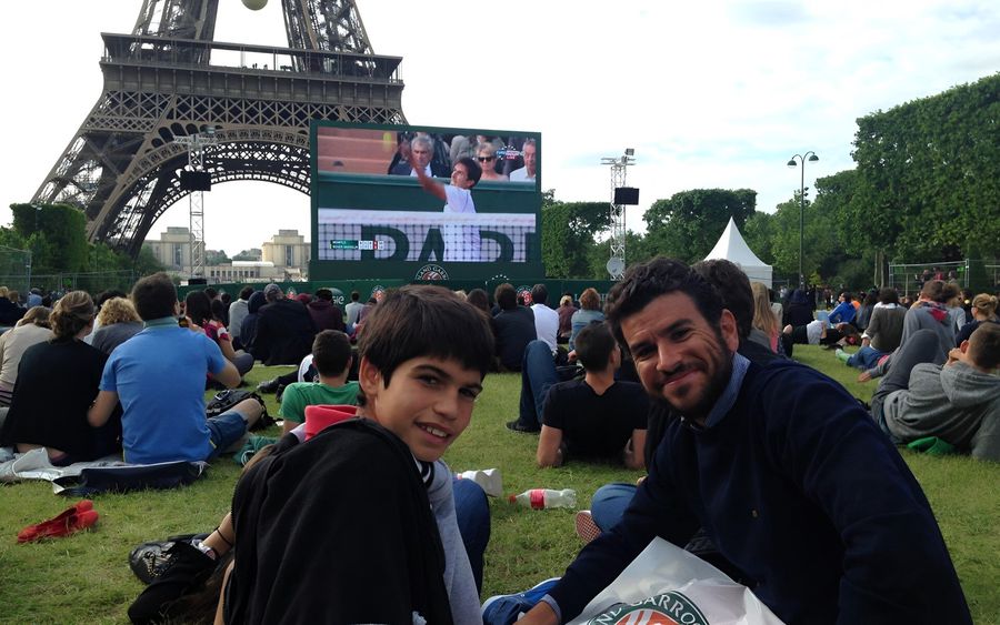Carlos Alcaraz and coach Carlos Santos in Paris, near the Eiffel Tournament: Instagram Carlos Alcaraz's first coach, unique disclosures: