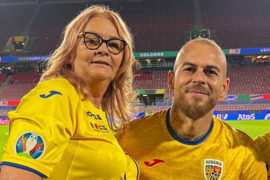 Denis Alibec and his mother, Emilia Stroe // Photo: Facebook Denis Alibec, at FCSB: In 5 months from