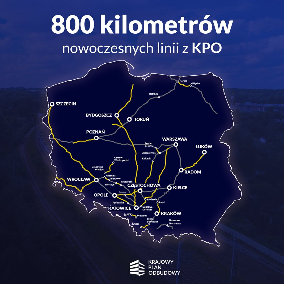 Railway lines modernized thanks to KPO