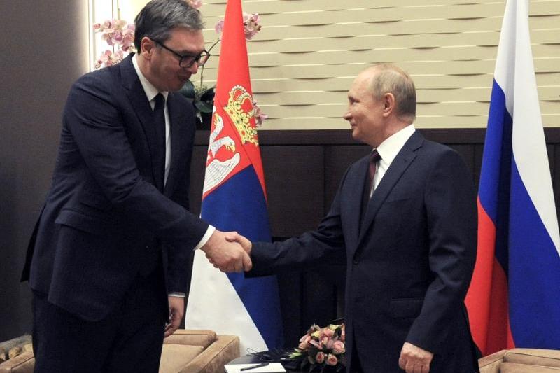 Aleksandar Vucic with Vladimir Putin, photo: Mikhail Klimentyev / Sputnik / Profimedia