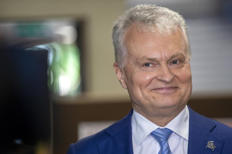 Gitanas Nauseda gets a new mandate of President of Lithuania, photo: Mindaugas Kulbis / AP / Profimedia