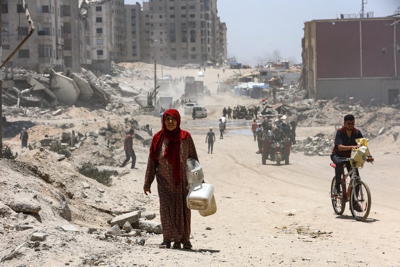Destruction in the Gaza Strip, May 25, 2025.