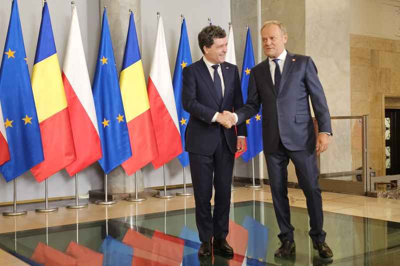 The first pictures with Nicușor Dan in Warsaw. Was received by Donald Tusk at the Government headquarters