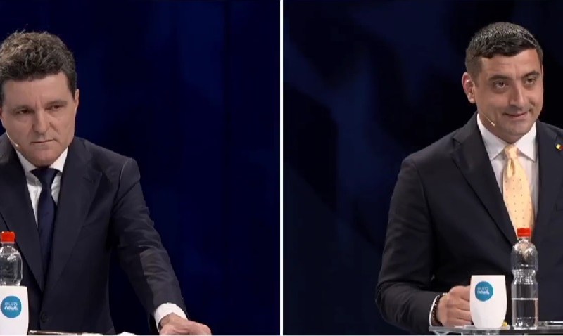 Video contains between candidates for the question about the euro rate. George Simion: 