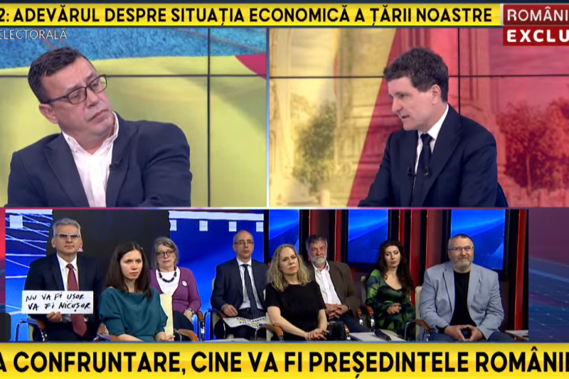 The reaction of the public Romania TV to Nicușor Dan