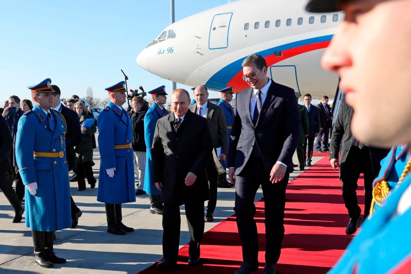 Aleksandar Vucic's flight to Moscow, deflected by emergency because of chaos caused by Ukrainian drones