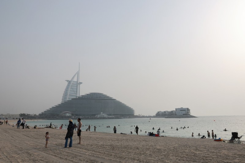Record temperature in the United Arab Emirates. The country is facing an unusual heat over the past few weeks