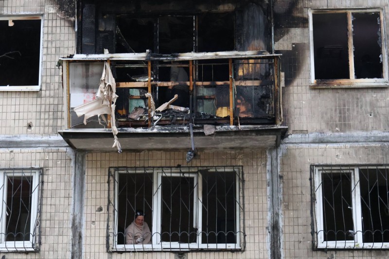 Video injured by a balcony collapsed in the center of Kiev, an American director denounces an 