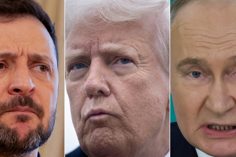 Volodimir Zelenski, Donald Trump and Vladimir Putin: Yuri Kochetkov / AFP / Profimedia