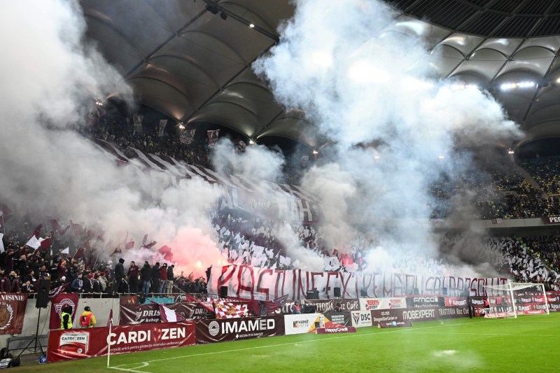 Superliga: Fine received by Rapid, after incidents from the derby with FCSB