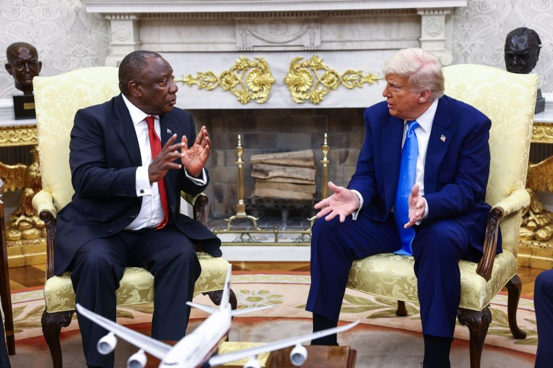 VIDEO TENSED SCENE at the White House: What pictures of Trump on Ramaphosa to see / South African leader: 