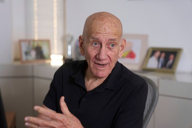 A former Israeli prime minister accuses his country of 