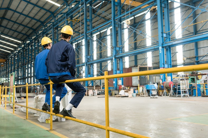 Break in the work of workers. Illustrative photo